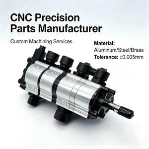 Pièces usinées CNC, distributeur de flux hydraulique à 4 sections, distributeur de flux de carburant synchrone, valve de combinaison d'équilibrage - Product Image 1