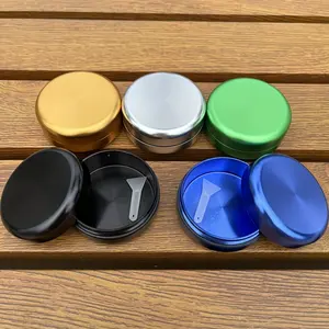 Aluminum Portable Smell Proof Herb Tobacco Storage Container Mini Sealed Storage 3.5 Jar Metal Can Vintage Herb Box Tank