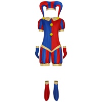 Combinaison numérique de cirque magique, costume de cosplay de clown Pomni, tenue de scène pour adultes unisexe