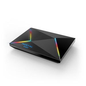 MortalT9 Quad Core <span class=keywords><strong>TV</strong></span> Box Dual-Frequency 1000M Red para <span class=keywords><strong>Bluetooth</strong></span> Voice Remote Control Foreign Trade Set-Top Box - Product Image 1