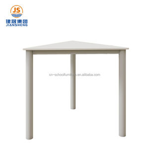 Mobilier <span class=keywords><strong>de</strong></span> <span class=keywords><strong>classe</strong></span> moderne JS Bureau d'école en forme <span class=keywords><strong>de</strong></span> triangle pour étudiants en métal durable - Product Image 5