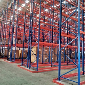 Rayonnage à couloir étroit <span class=keywords><strong>de</strong></span> haute qualité, durable, à haute utilisation, à 5 niveaux, robuste, pour l'entreposage en entrepôt d'exécution des commandes en e-commerce - Product Image 1