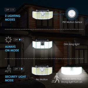 Lámpara de Pared con Sensor de Movimiento PIR de 252 LED, Lámpara de Seguridad para Exteriores con Energía Solar para Jardín, Patio y Entradas de Autos - Product Image 2