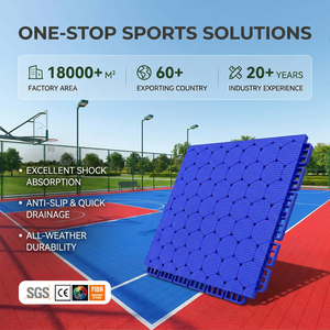 กระเบื้องปูพื้นสนามบาสเกตบอล PVC ระดับมืออาชีพ ได้รับการรับรองจาก FIBA ทนทานทุกสภาพอากาศ กระเด้งสูง 50% ดูดซับแรงกระแทก ป้องกันการลื่น ต่อกันได้ - Product Image 1