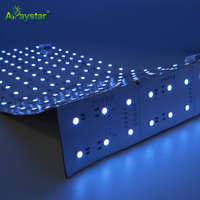 Hoja de luz LED flexible y cortable personalizada 24V ultra delgada RGB/CCT/RGBW hoja de luz LED flexible con retroiluminación flexible para caja de luz
