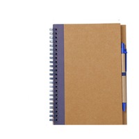Carnet de notes à spirale personnalisé SC Brand avec couverture en papier kraft, pages lignées, impression UV, 100 feuilles, cadeau