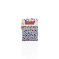 Boîte en fer blanc mini carrée de qualité alimentaire, hermétique, personnalisable, pour thé, bonbons, biscuits, snacks, chocolat, cadeaux, écologique, vente en gros
