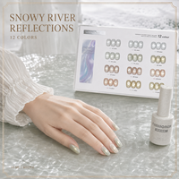BelloGel OEM Personnalisé French Liquid Snowy River Reflections 12 Couleurs Magnétique UV Gel Polish Set 10ml Bouteille Usage Professionnel Longue Durée