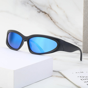 Gafas de Sol Deportivas Y2K de Moda <span class=keywords><strong>Partagas</strong></span>, Forma Irregular, Protección UV400, Unisex, para Hombre y Mujer - Product Image 5