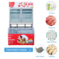 Congelador Exhibidor Refrigerado Comercial para Supermercado, Tipo Isla, Enchufable, Mecánico, para Helados