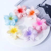 Mode été fleur pince à cheveux requin épingle à cheveux Barrettes élastique pour queue de cheval plage tête accessoires femmes filles pince à cheveux