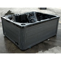 Baignoire Spa Autoportante de Luxe en Acrylique Haut de Gamme avec Jets de Massage Chauffants, Hydrothérapie Moderne Écologique pour Hôtels et Bains Extérieurs