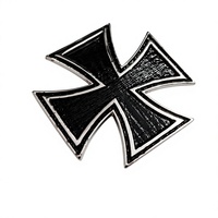 Broche de luxe en métal en forme de croix avec émail style dentelle, personnalisable, pour veste, sac à dos, chapeau, décoration