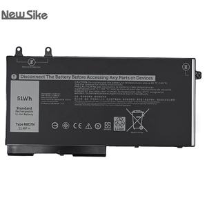 Baterai Laptop Baru Grosir 51Wh 4255mAh R8D7N untuk Dell Latitude 5400 5410 5500 5510 7590 2-in-1 untuk Precision 3540 3550 - Product Image 3
