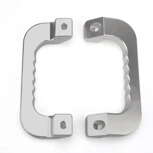 Piezas de modificación de manijas de puerta de aleación de aluminio para Toyota Hiace, kit de actualización en color rojo - Product Image 2