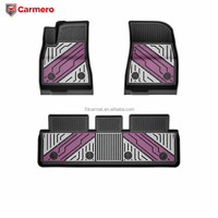 Tapis de sol de voiture en TPE 3D sur mesure, 3 pièces, imperméables, style sport de luxe, pour Tesla Model 3 Model Y Juniper