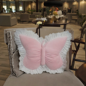 Carino a forma di farfalla tessuto giocattolo di peluche lavabile cartone animato decorazione cuscino per la camera dei <span class=keywords><strong>bambini</strong></span> bella decorazione del cartone animato cuscino - Product Image 2