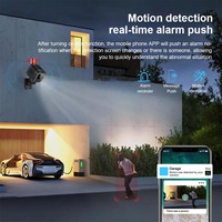 Caméra de sécurité sans fil miniature W08 1080P pour extérieur avec objectif grand angle, vision nocturne et suivi Wi-Fi domestique