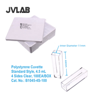 Kuvet Polistirena (PS) Tipe Semimikro 1,5 mL Tipe Standar 4,5 ml Sekali Pakai