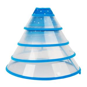 Collar de perro personalizado ajustable transparente Collar de tocado de lujo para mascotas Elizabeth Circle - Product Image 5