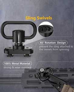 สายสะพายสองจุด CVLIFE พร้อมตัวหมุนป้องกันการหมุน 2 ชิ้น พร้อมตัวปรับความยาวตะขอโลหะสำหรับกระเป๋าล่าสัตว์และซองปืน - Product Image 4