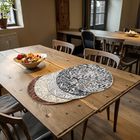 Assiettes de présentation jetables en plastique de 380 mm de diamètre, style américain, pour fêtes, hôtels, Thanksgiving - Prix usine