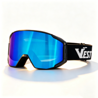Masque de ski magnétique, lentille à échange rapide, système de verrouillage latéral, anti-buée, UV400, compatible casque, masque de snowboard personnalisé OEM