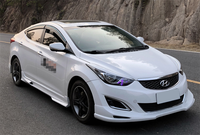 Kit carrosserie pour Hyundai Elantra 2013-2016 : Lame avant style A, pare-chocs, lame arrière, jupes latérales SDB