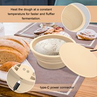 Bol en silicone à chauffage rapide et température réglable pour la fermentation de la farine à pizza, avec logo couleur personnalisé, outils de pâtisserie