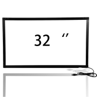 Interface USB plug and play 32 pouces en alliage d'aluminium cadre d'écran tactile infrarouge multi-touch