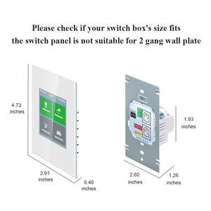 El interruptor de luz inteligente táctil LCD de 4 entradas a <span class=keywords><strong>precio</strong></span> de fábrica de LANBON funciona con Tuya Homekit Control de voz Google Home <span class=keywords><strong>Alexa</strong></span> Siril - Product Image 6