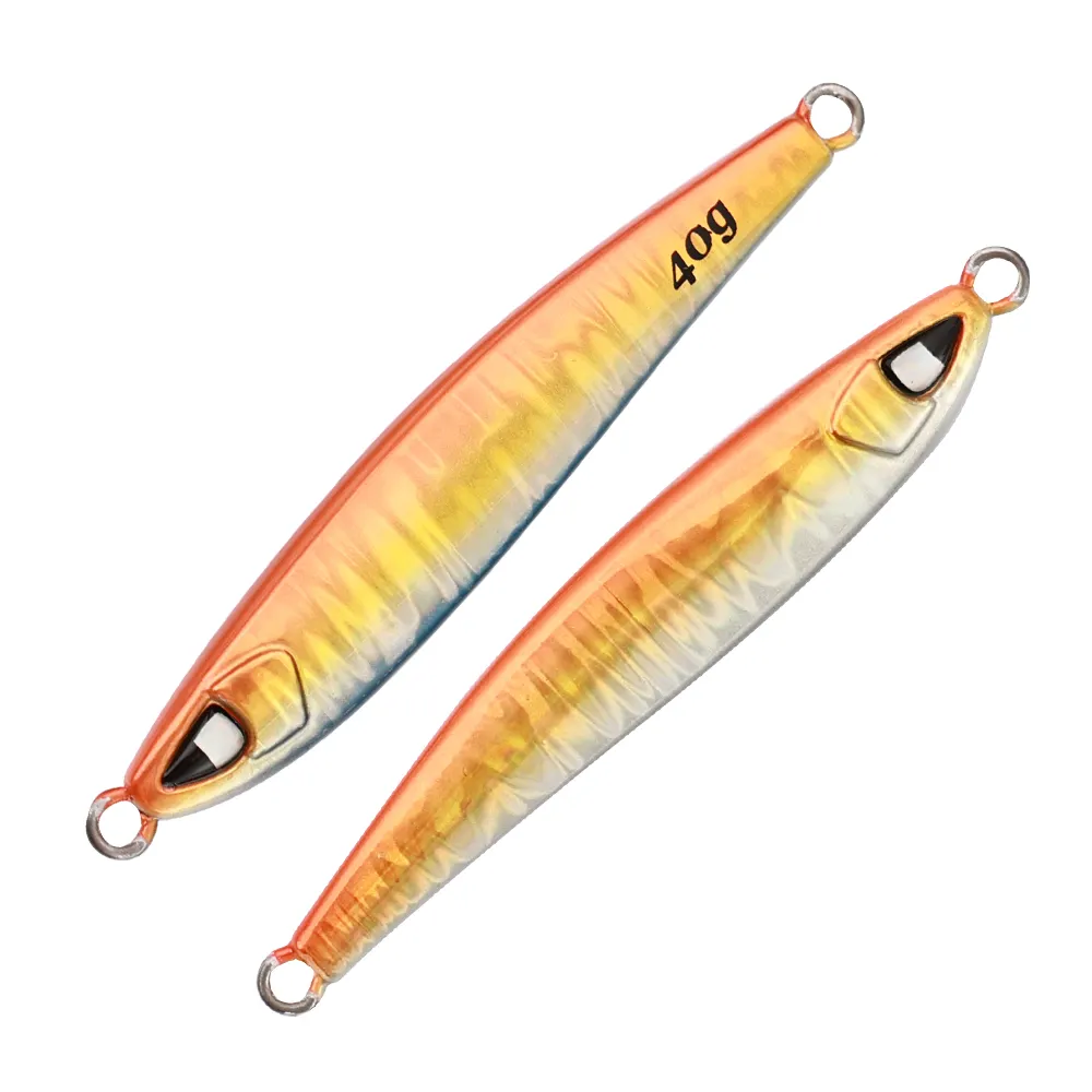 Aospeed hız Metal Jig 60g UV Glow sert yem batan sopa Lures bas Tuna Sardin şekil tekne balıkçılık uzun Cast