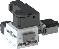 KAIFULL YK-XYR6020 Plateau combiné 3 axes XY+Rotatif 60x60mm, déplacement 20mm, moteur pas à pas 1µm, CNC, roulement, vis à billes, alliage d'aluminium