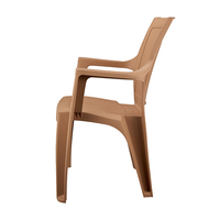 Chaises de salle à manger de café en plastique légères empilables d'extérieur Colorées Durables Écologiques Jardin Patio Restaurant Parc Villa