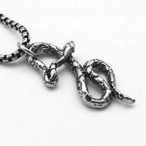 Yunnique Collar con colgante de serpiente de acero inoxidable unisex, diseño de animales, joyería de estilo punk TGHP-0857 - Product Image 5
