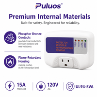 Protection contre les surtensions/sous-tensions KE-V009-N 120V 15A, protection contre les surtensions intelligente pour la maison et le bureau