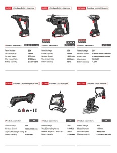 Chiave a percussione Cordless 20V per impieghi gravosi da 1/2 pollici con azionamento quadrato ad alta coppia per cacciavite elettrico trapano a batteria - Product Image 6