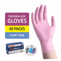 Gants en nitrile blanc de qualité professionnelle, jetables, épaisseur 4/5/6 mil, stériles et non stériles, pour la manipulation alimentaire et la présentation
