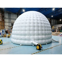 Tente igloo gonflable, dôme d'air extérieur, grande taille, portable, pour le camping, structure en PVC personnalisée, très vendue