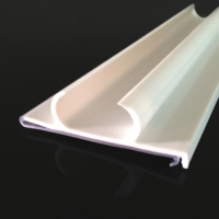 DK-29 Huasso personnalisé de qualité alimentaire profilé en PVC transparent écologique bandes d'extrusion en plastique 1000mm installation facile pharmacie