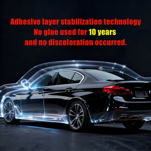 Film de protection de voiture en TPU PPF noir mat brillant, vinyle noir satiné pour voiture, film teinté noir piano pour changement de couleur de carrosserie complète - Product Image 6