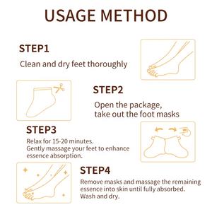 Masque <span class=keywords><strong>pour</strong></span> les pieds AESTHTANY 40g, traitement réparateur hydratant, miel, lavande, noix de coco, rétinol, peptide, beurre de karité, parfum frais <span class=keywords><strong>pour</strong></span> femmes - Product Image 5