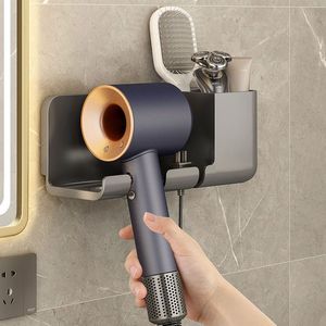 Supporto per asciugacapelli a parete in <span class=keywords><strong>plastica</strong></span> mensola per asciugacapelli e utensili a mano porta asciugacapelli - Product Image 3