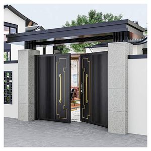 Cancello in Ferro Battuto per Esterni, Porta in Lega di Alluminio per Villa e Giardino - Product Image 1