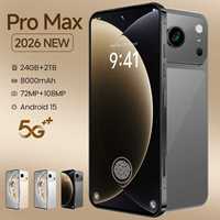Smartphone débloqué Android 15.0 AI 18 Pro Max 7,3 pouces 8+128 Go 4G 5G 6800 mAh 72+108 mAh, personnalisation OEM d'usine, vente chaude
