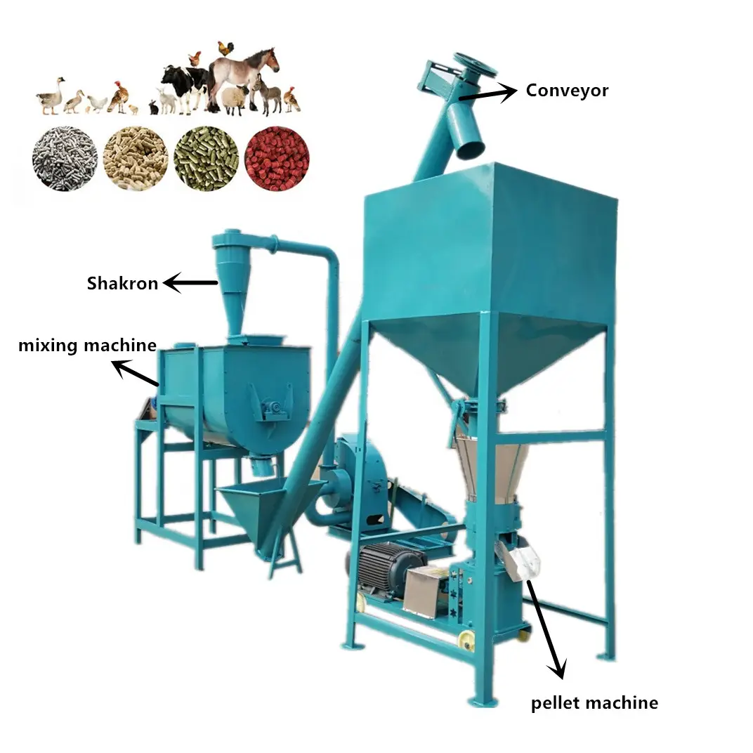 Feed Fodder Making Machinery Pig Chicken Food Processing Machine