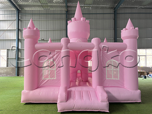 Nuevos castillos populares inflables comercial <span class=keywords><strong>Castillo</strong></span> de salto hinchable Casa de gorila Rosa inflable para niñas - Product Image 4