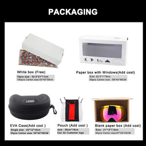 לוגו מותאם אישית משקפי שמש חורף גודל overstboard מסכה משקפי מגן שלג לגברים משקפי מגן אנטי ערפל גליליים - Product Image 6