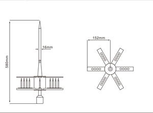 10kV高電圧雷サージアレスター、工場価格、<span class=keywords><strong>ESE</strong></span>エアターミナル雷サージアレスター、<span class=keywords><strong>ESE</strong></span>避雷針アレスター、60US - Product Image 2