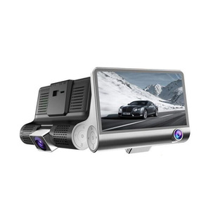 กล้องติดรถยนต์บันทึกภาพสามทางแบบ HD 504 พร้อมระบบมองเห็นในเวลากลางคืน ความละเอียด 1080P กล้องถอยหลัง มุมมองกว้าง 170 องศา และเลนส์ F2.0 - Product Image 1